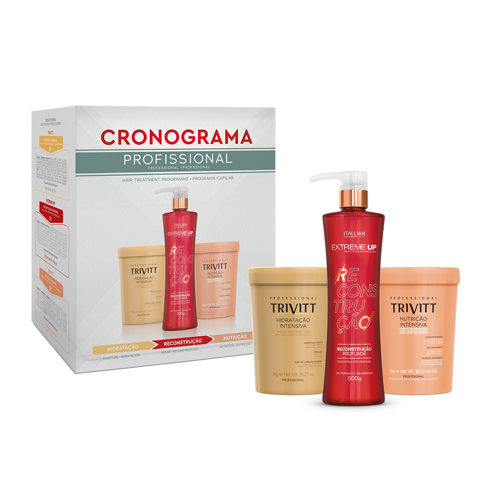 Kit Cronograma Capilar Profissional Trivitt