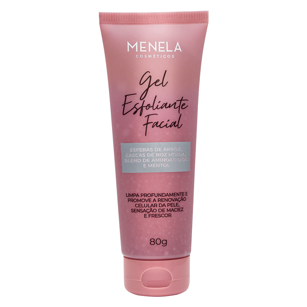 Gel Esfoliante Facial com Esferas de Arroz e Mentol - 80g