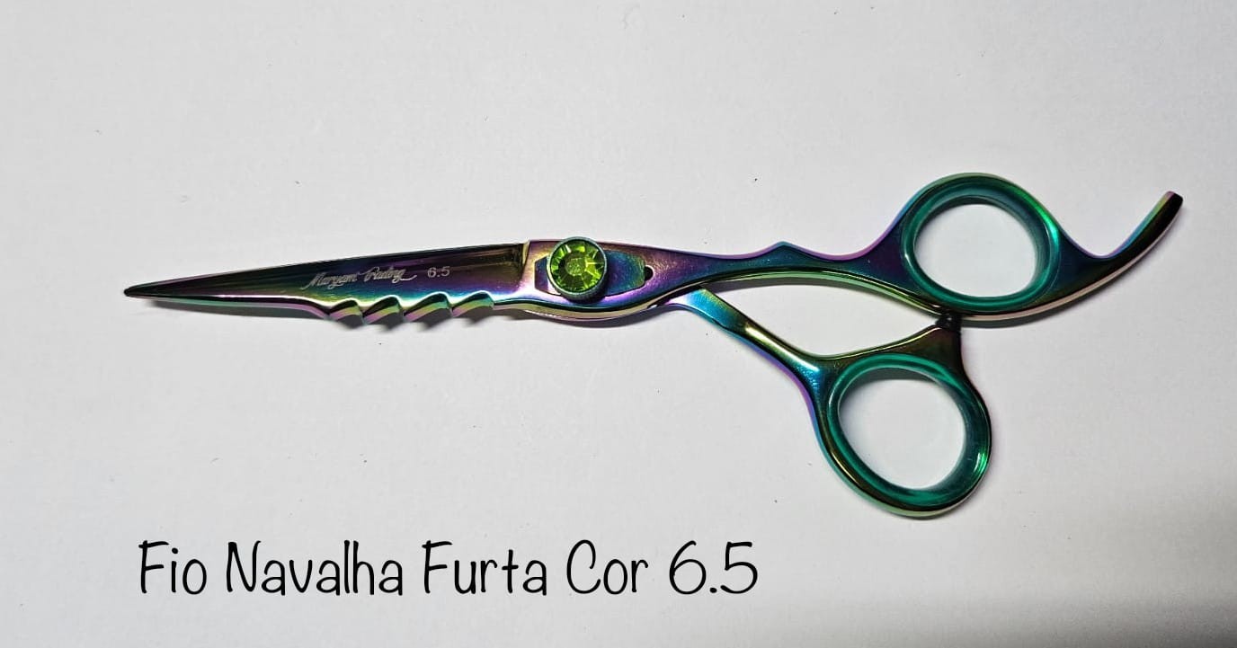 Tesoura Profissional Fio Navalha Furta Cor 6.5