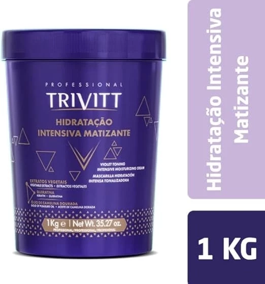 Máscara Hidratante Matizante Trivitt Professional 1kg