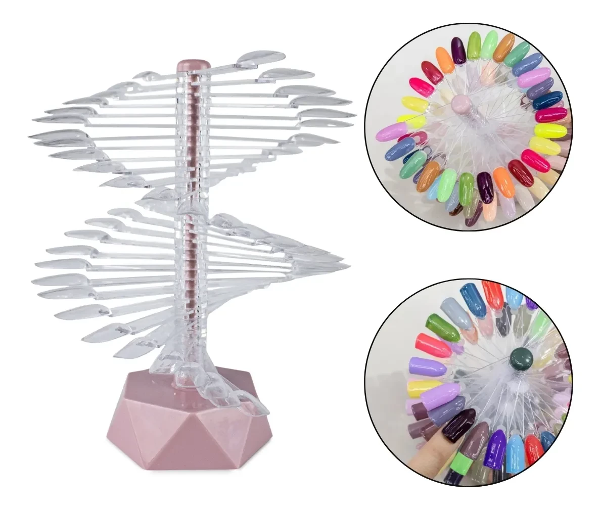 Suporte Espiral para Mostruario de Unhas - 60 color 