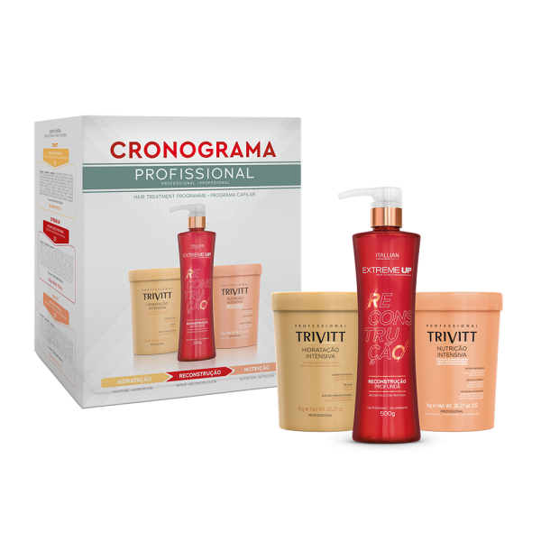 Kit Cronograma Capilar Profissional Trivitt