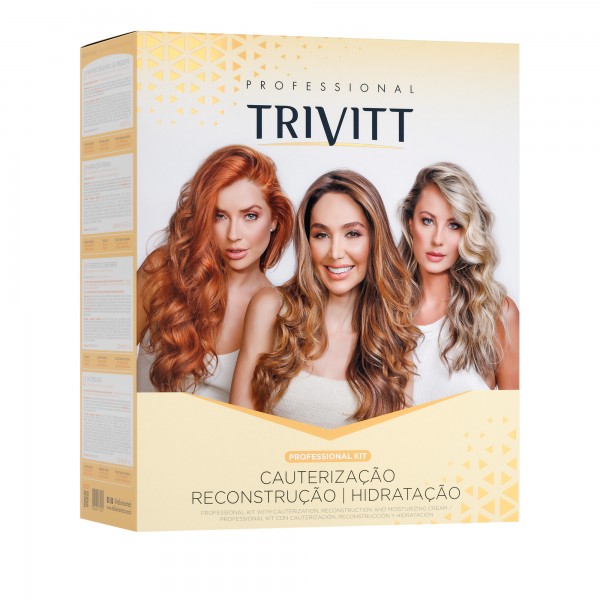 Kit Profissional Trivitt - Cauterização, Reconstrução e Hidratação