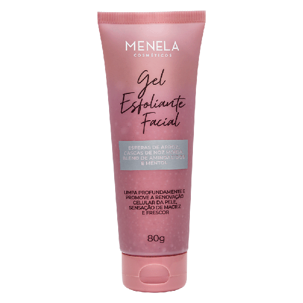 Gel Esfoliante Facial com Esferas de Arroz e Mentol - 80g