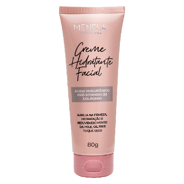 Creme Hidratante Facial com Ácido Hialurônico e Colágeno - Menela Cosméticos