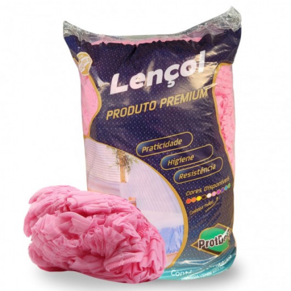 Lençol Descartável Rosa - Produto Premium
