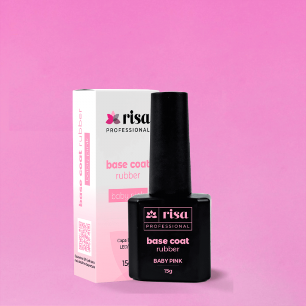 Base Coat Rubber Baby Pink - 15g