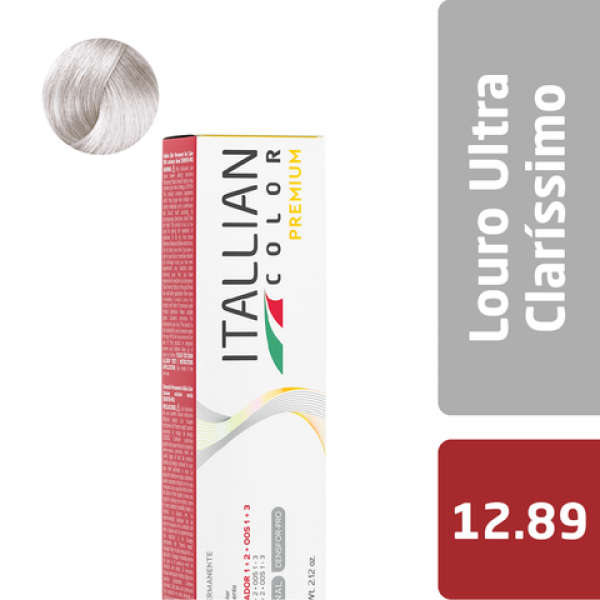 Tintura Itallian Color Premium  Louro Ultra Claríssimo 12.89