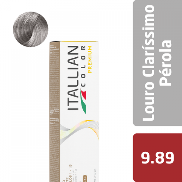 Tintura Itallian Color Premium - Louro Claríssimo Pérola 9.89