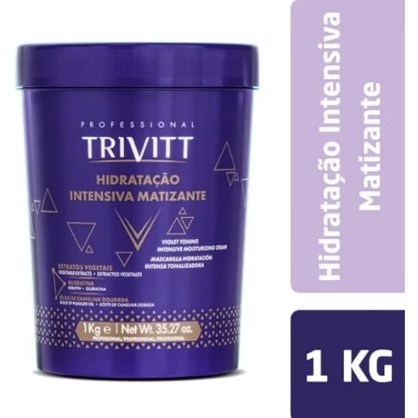 Máscara Hidratante Matizante Trivitt Professional 1kg