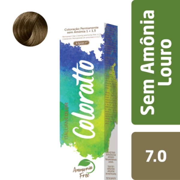 Coloração Sem Amônia Louro 7.0 -Colorato