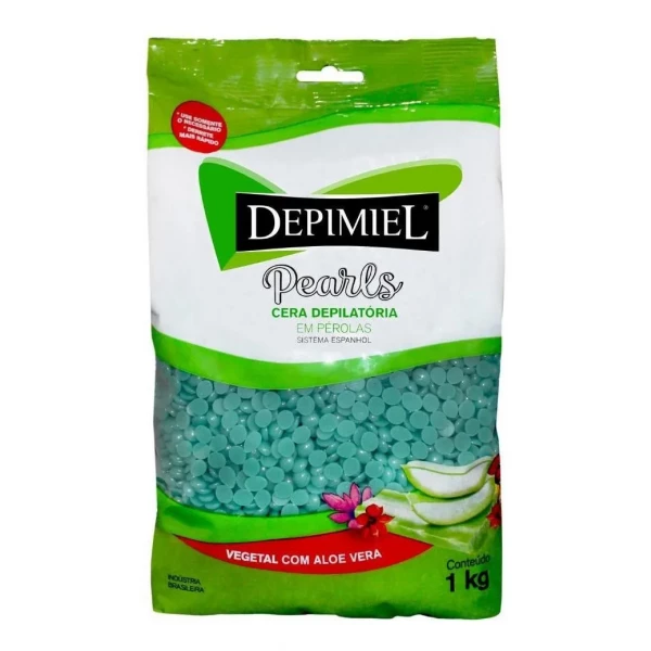 Cera Depilatória em Pérolas Depimiel - Aloe Vera 1kg
