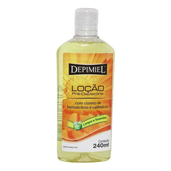 Loção Pré-Depilatória Depimiel com Cloreto de Benzalcônio e Calêndula 240ml