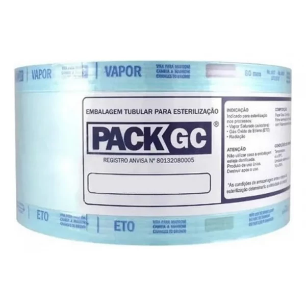 Embalagem  Rolo para Esterilização PACK GC 90mm x 100m