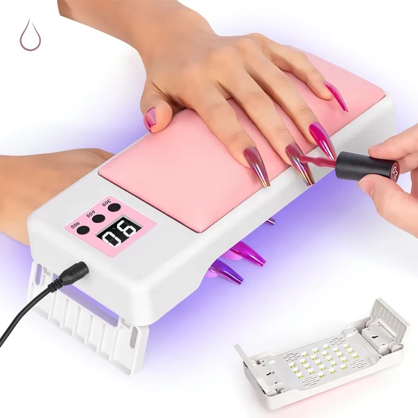 Cabine de Unhas com Suporte de Almofada