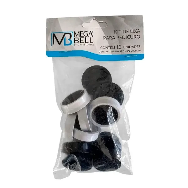 Kit de Lixas para Pedicuro Mega Bell
