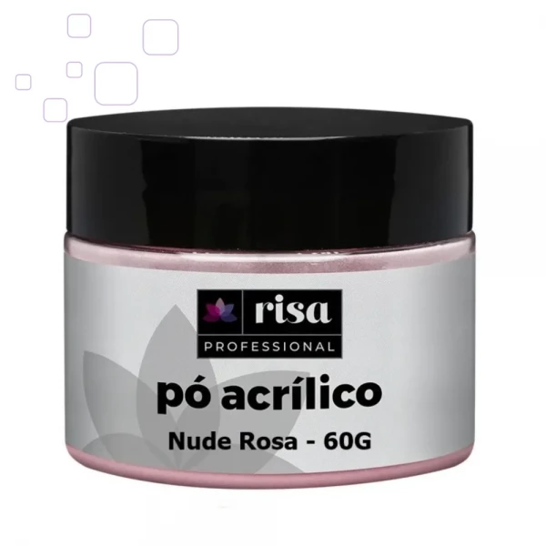 Pó Acrílico Risa Professional Nude Pink 60g