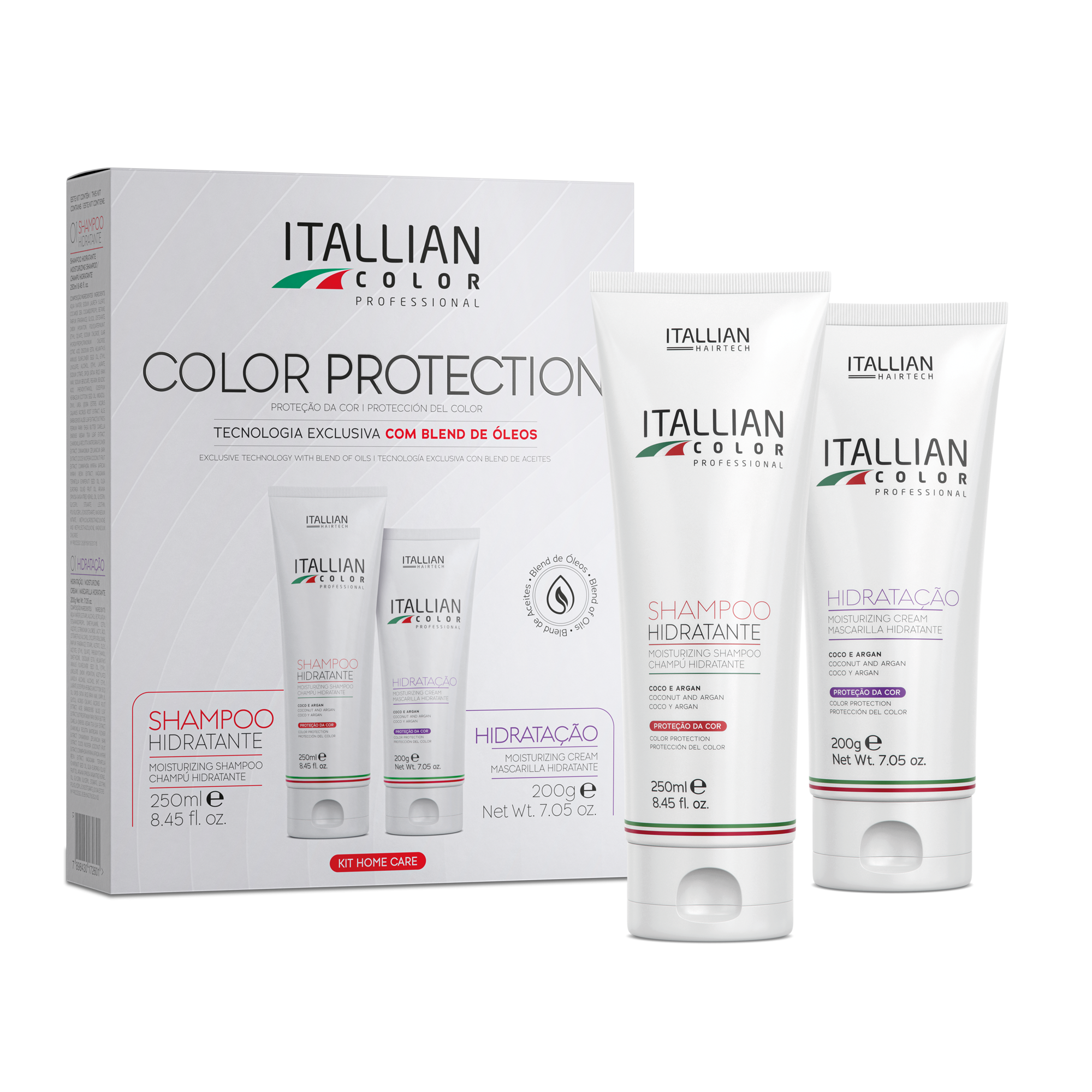 Kit Itallian Color Protection - Shampoo e Máscara Hidratante