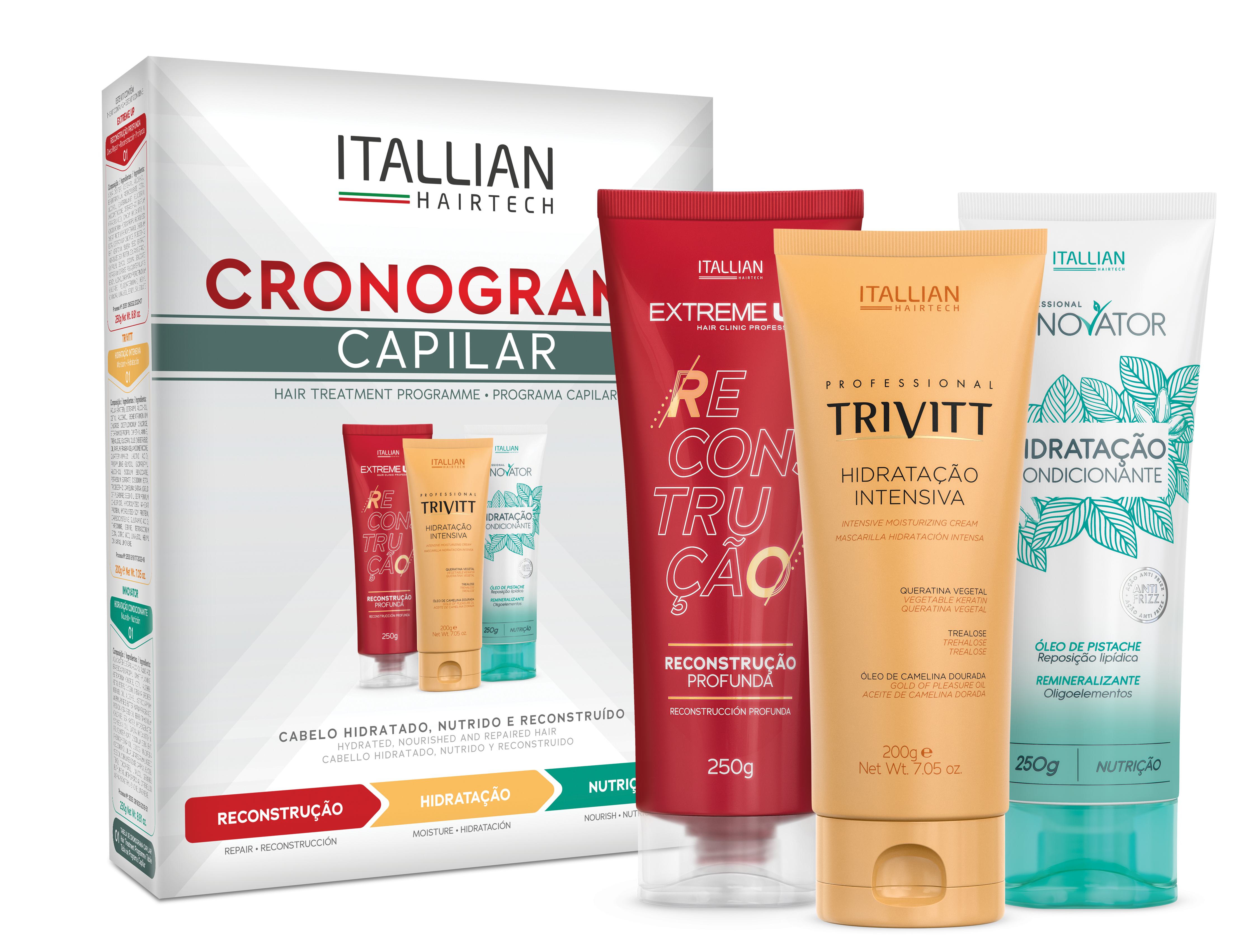Kit Cronograma Capilar Itallian Hairtech