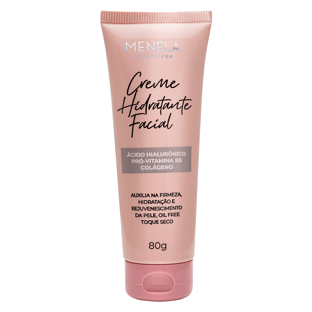 Creme Hidratante Facial com Ácido Hialurônico e Colágeno - Menela Cosméticos