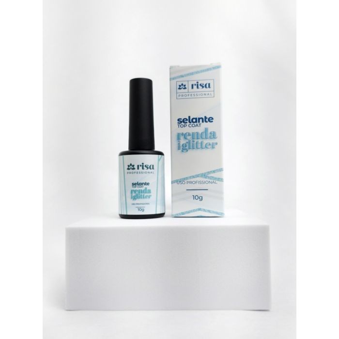 Selante Top Coat Renda com Glitter 10g