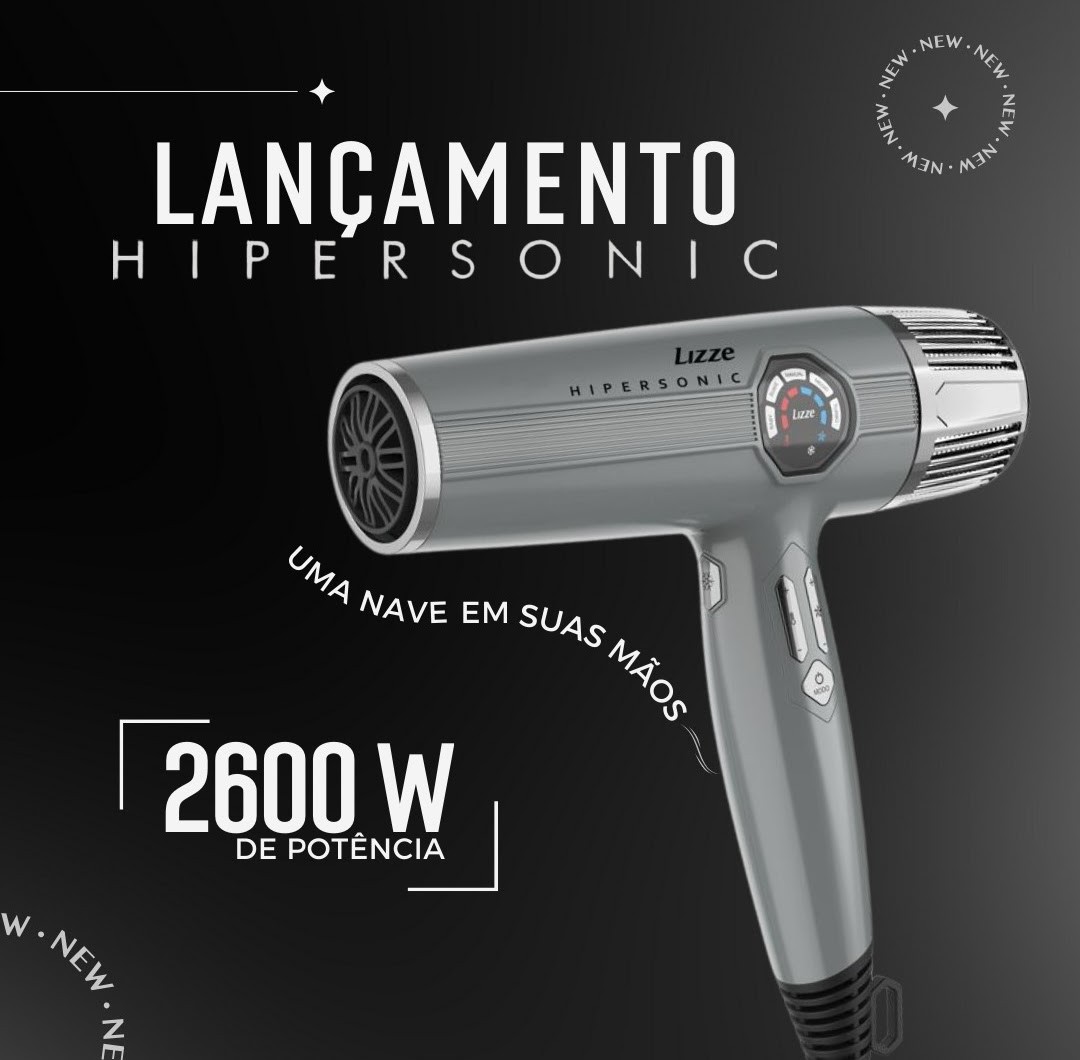 Secador de Cabelo Lizze Hipersonic 2600W