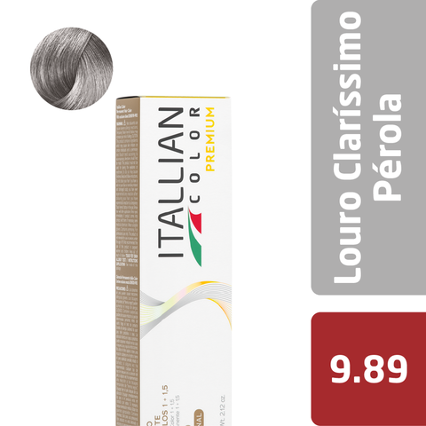 Tintura Itallian Color Premium - Louro Claríssimo Pérola 9.89
