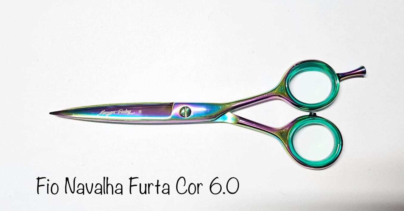 Tesoura Profissional Fio Navalha Furta Cor 6.0