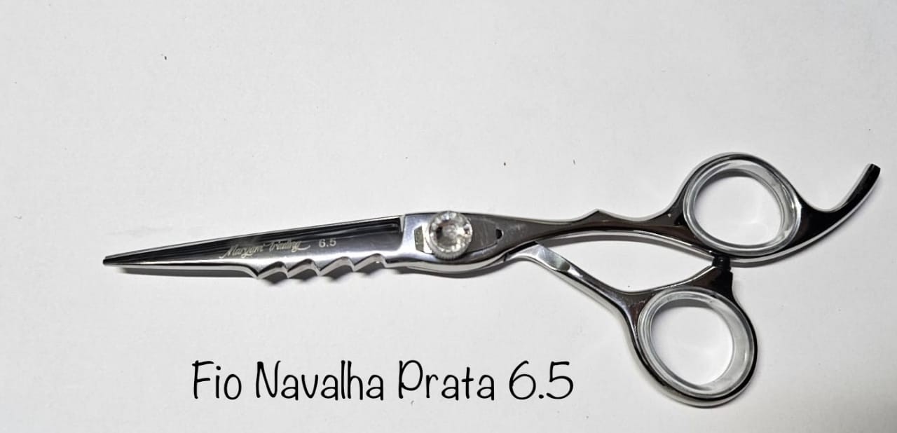 Tesoura Fio Navalha Prata 6.5