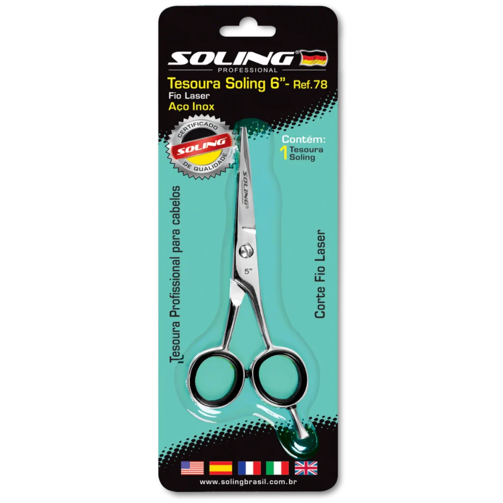 Tesoura Soling 6" Profissional