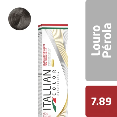Tintura Italian Color Profissional - Louro Pérola 7.89