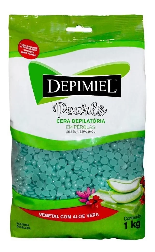 Cera Depilatória em Pérolas Depimiel - Aloe Vera 1kg