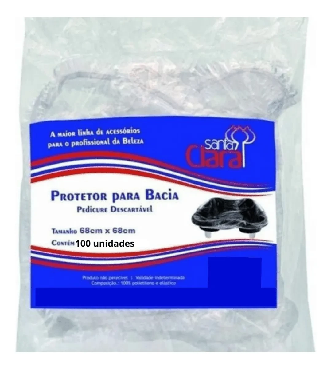 Protetor para Bacia de Pedicure Descartável - 100 Unidades