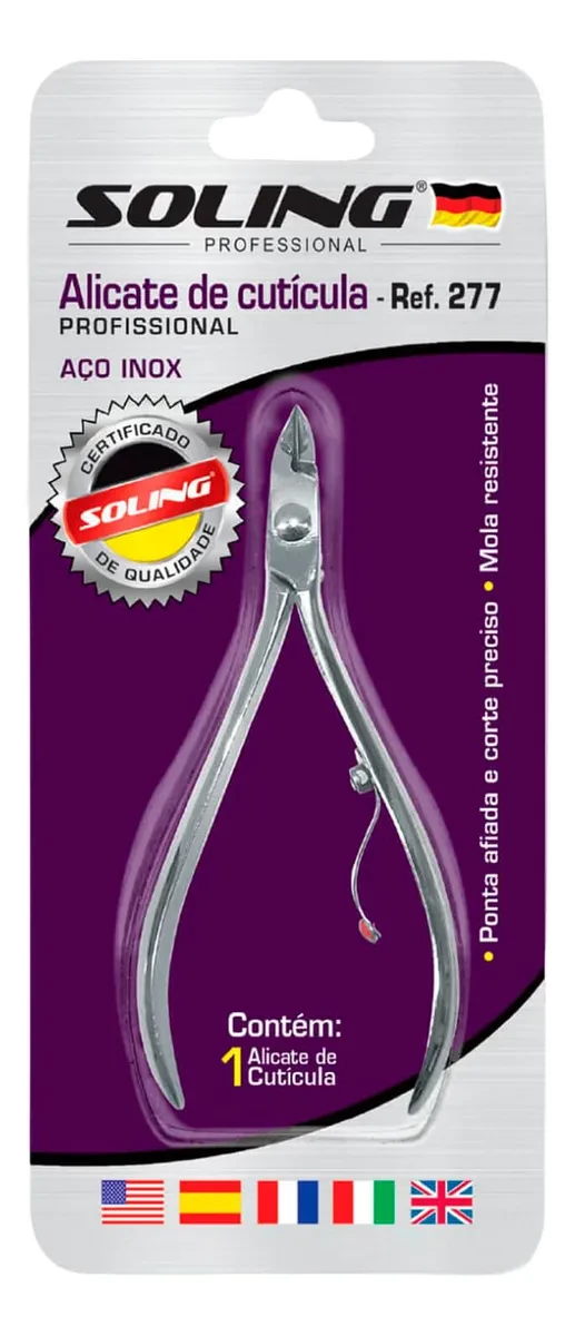 Alicate de Cutícula Profissional Soling Ref. 277