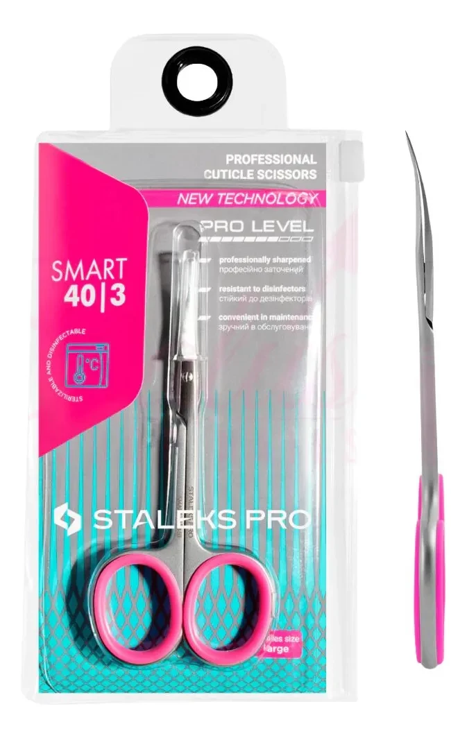 Tesoura Profissional para Cutículas Staleks Pro Smart 40/3