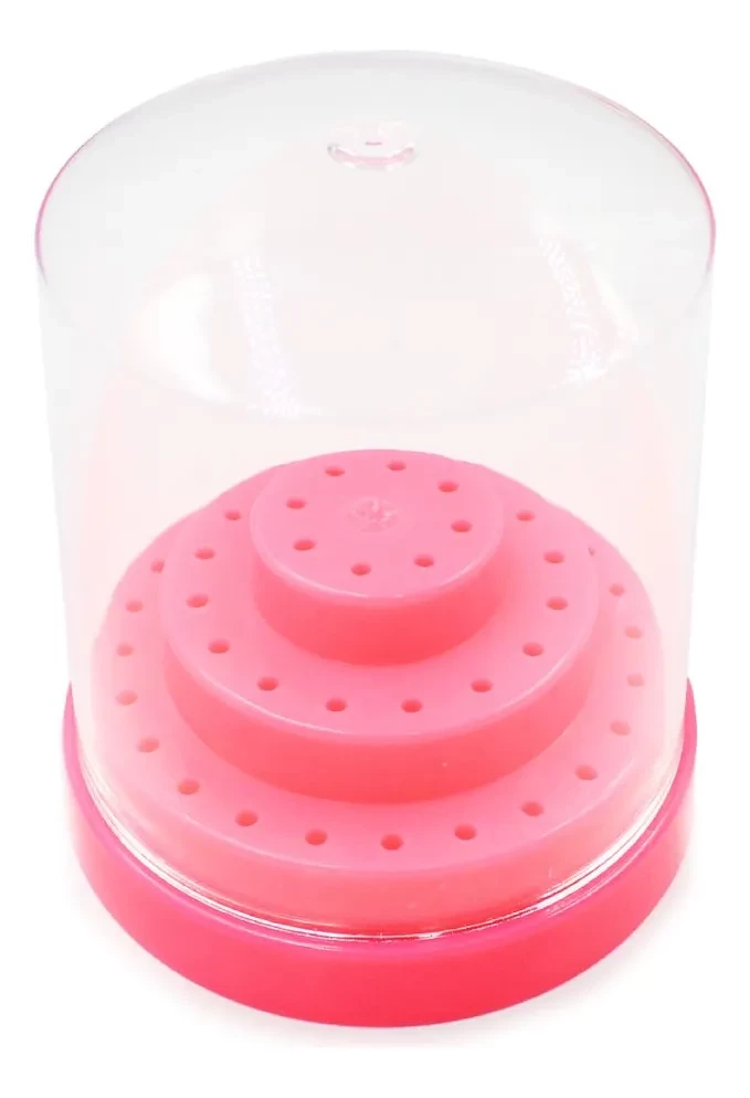 Broqueiro Porta Brocas 48 Furos Cor Rosa