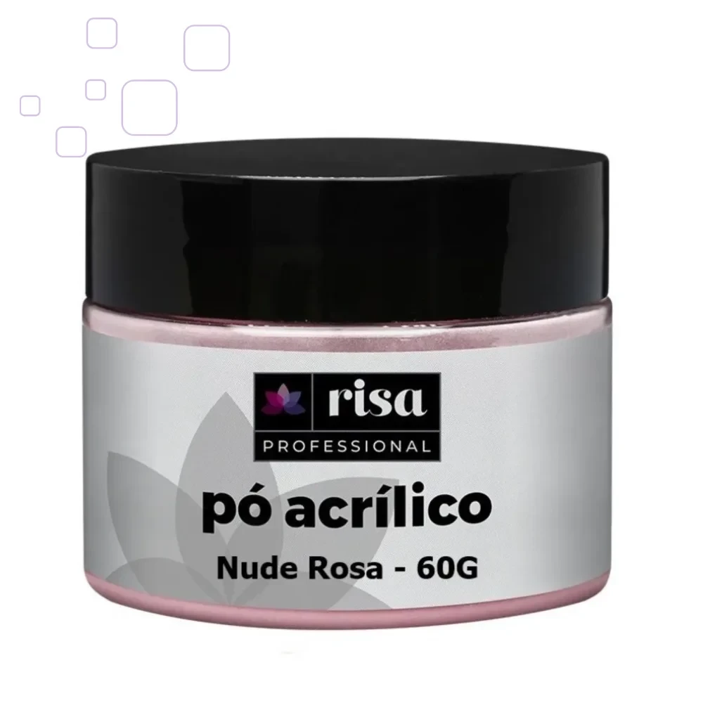 Pó Acrílico Risa Professional Nude Pink 60g