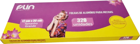Folhas de Alumínio para Mechas - 320 Unidades