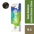Coloração Sem Amônia Louro Escuro Cinza 6.1 - Colorato