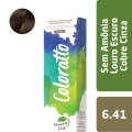 Coloração Sem Amônia Louro Escuro Cobre Cinza 6.41 - Coloratto