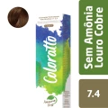 Coloração Sem Amônia Louro Cobre 7.4 -Colorato