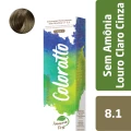 Coloração Sem Amônia Louro Claro Cinza 8.1 -Colorato